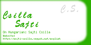 csilla sajti business card
